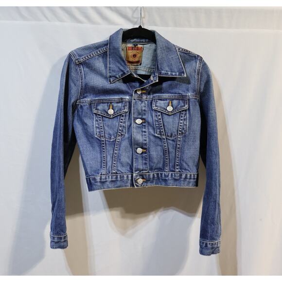 Red Engine Size Small Jean Jacket - Picture 1 of 6